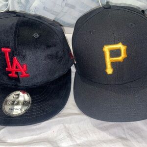 New Era Black Snapback Caps